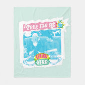 Ontmoet me bij Central Perk Neon Graphic Fleece Deken (Voorkant)