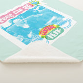 Ontmoet me bij Central Perk Neon Graphic Sherpa Deken (3/4)