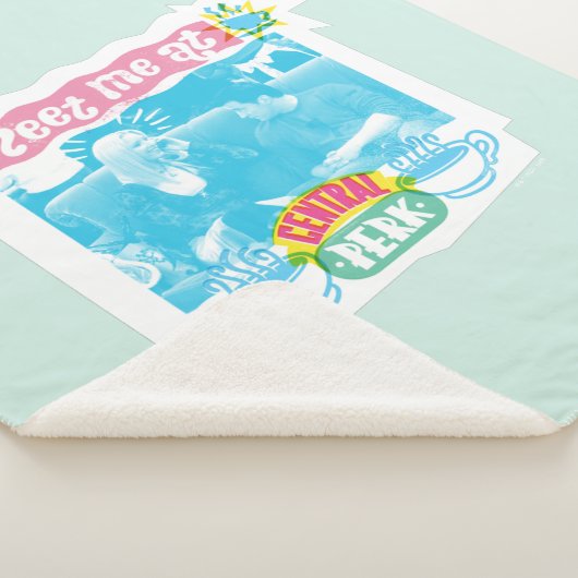 Ontmoet me bij Central Perk Neon Graphic Sherpa Deken (3/4)