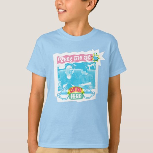 Ontmoet me bij Central Perk Neon Graphic T-shirt (Voorkant)