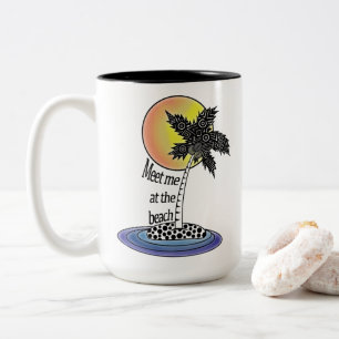 Ontmoet me bij de Beach Coffee Mok