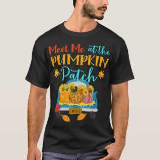 Ontmoet me bij de Herfst van het pompoenpleister h T-shirt