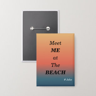 Ontmoet Me Bij Het Strand Zomer Strand Zonsopgang Button