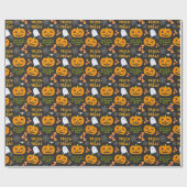 Ontmoet me in de Pumpkin Patch Fun Halloween Cadeaupapier (Vlak)