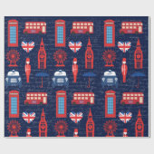 Ontmoet me in London Wrapping Paper Cadeaupapier (Vlak)
