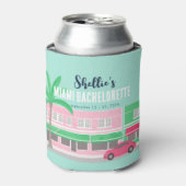 Ontmoet me in Miami Bachelorette Blikjeskoeler (Blikje Voorkant)