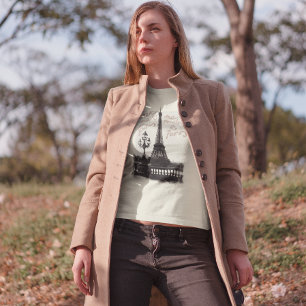 Ontmoet me in Parijs Romantic Lovers Eiffel Tower T-shirt