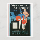 Ontmoet me in St. Louis Int'l Vliegtuig Expositie Briefkaart (Voorkant)