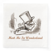 Ontmoet me in Wonderland Mad Hatter aan het rennen