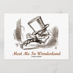 Ontmoet me in Wonderland (Mad Hatter onderweg) Kaart