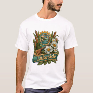 Ontmoet Me Meerzijde Kano Paddle En Bloemen T-shirt
