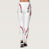 Ontmoet me onder de Mistletoe  kerstman Leggings (Achterkant)