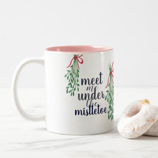 Ontmoet me onder de Mistletoe Mok (Met donut)