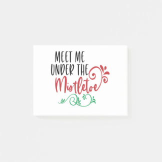 ontmoet me onder de mistletoe post-it noten post-it® notes