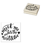 Ontmoet me onder de mistletoe 	rubberstempel (Gestempeld)
