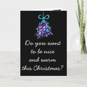 **ONTMOET ME ONDER MISTLETOE ZIE HOE "VEEL" IK HOU FEESTDAGEN KAART