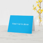 Ontmoet me voor het avondeten, Sky is the limit Kaart (Gele Bloem)