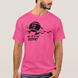 Ontmoet mij in de Endzone Cartoon T-Shirt Zwart Pr