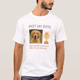 Ontmoet mijn baas - Grappige aangepaste foto van h T-shirt