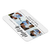 Ontmoet ons op bruiloft met foto op datum 3 magneet (Rechterzijde)