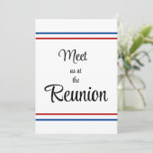 Ontmoet ons op de Reunion Kaart (Staand voorkant)