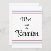 Ontmoet ons op de Reunion Kaart (Voorkant / Achterkant)