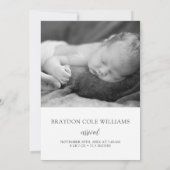 Ontmoet onze kleine liefje geboorte aankondiging (Achterkant)