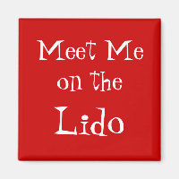 Ontmoet op Lido Cruise Magnet red
