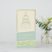 Ontmoete Kerstkaart kerstklok 1 (Staand voorkant)