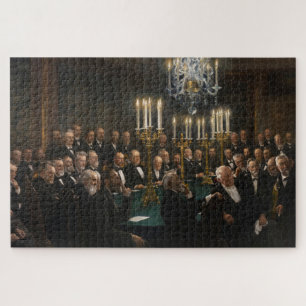 Ontmoeting in de Koninklijke Deense Academie Legpuzzel