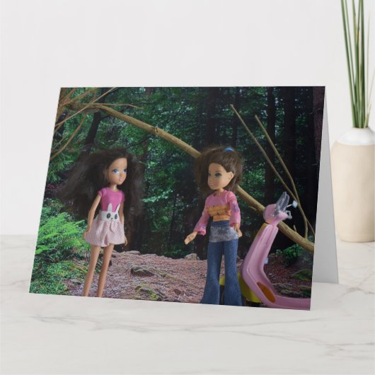 Ontmoeting met mijn zus in het bos kaart (Voorkant)