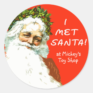ONTMOETTE IK SANTA STICKERS