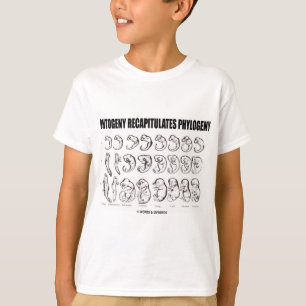Ontogeny Recapitulaten Phylogeny (Biologie) T-shirt