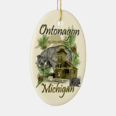 Ontonagon Light Lighthouse Michigan Ornament (Rechts)