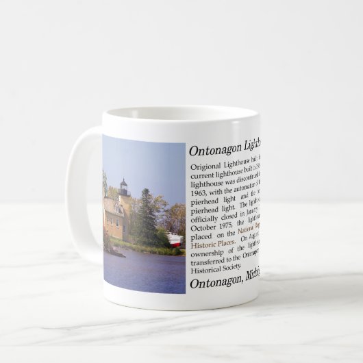 Ontonagon Lighthouse 2023 mug (Devant gauche)