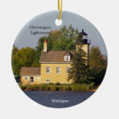 Ontonagon Lighthouse 2023 ornement (Devant)