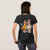 Ontpikbare kuikens t-shirt (Achterkant volledig)