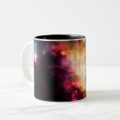 Ontplofbare nebula tweekleurige koffiemok (Voorkant links)