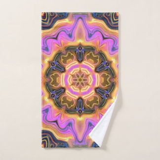 Ontploffende lavapoort Lotus Mandala Bad Handdoek