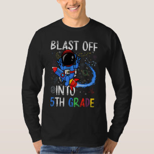 Ontploffing in de 5e klas eerste schooldag ruimte t-shirt