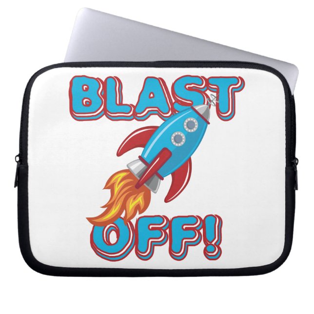Ontploffing van het Schip van de Raket Laptop Sleeve (Voorkant)