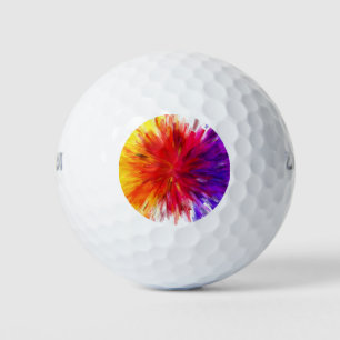 Ontploffing van kleur golfballen