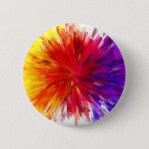 Ontploffing van kleur ronde button 5,7 cm