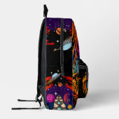 ontploffing van ruimteschip bedrukte rugzak (Links)