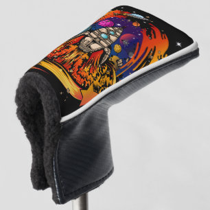 ontploffing van ruimteschip golfheadcover