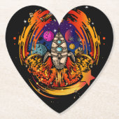 ontploffing van ruimteschip kartonnen onderzetters (Voorkant)