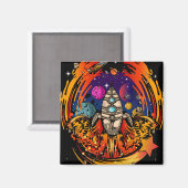 ontploffing van ruimteschip magneet (Voorkant / Achterkant)