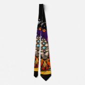 ontploffing van ruimteschip stropdas (Achterkant)