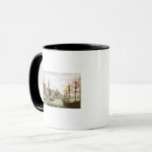 Ontschepen van de Engelse troepen Mok (Voorkant links)