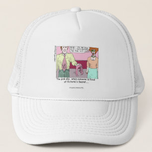 Ontslagen bij Victoria's Secret Cartoon White Cap Trucker Pet